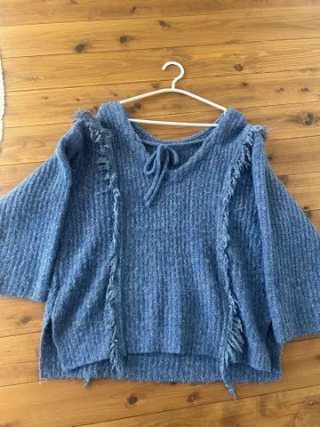 LOWRYS FARM 2WAY 프린지 멜란지 LS