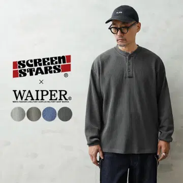 SCREEN STARS x WAIPER 헨리넥 서멀 PIGMENT