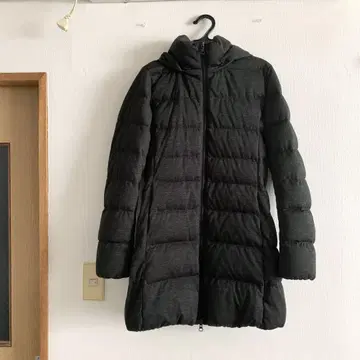 새상품급 유니클로 롱 다운 다크 그레이