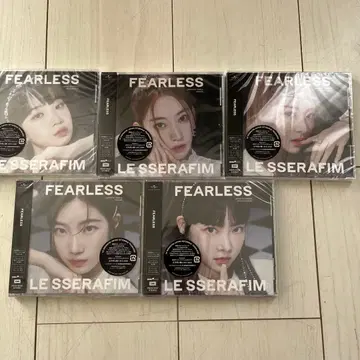 LE SSERAFIM FEARLESS 5장 세트 일본 한정판 미개봉