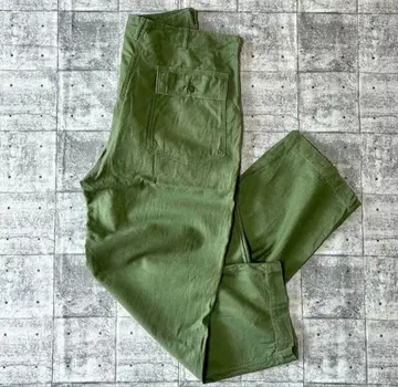 60s US ARMY 베이커 팬츠 컷오프 OG107 버튼 플라이