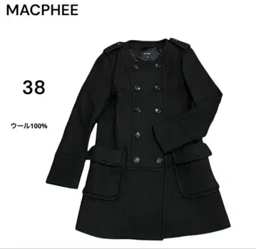 (938) MACPHEE 맥피 더블 브레스트 코트 38 울 100%