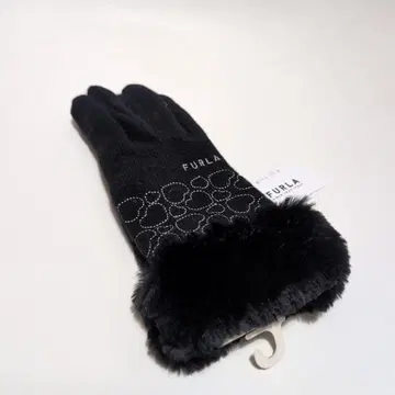 미사용 새상품 FURLA 훌라 장갑 하트 블랙 9