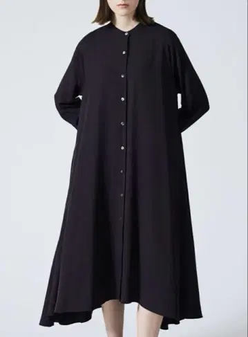 컨디션 최상 미즈이로 인드 원피스 블랙 긴팔 노카라