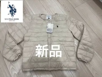 새상품 U.S. POLO ASSN. 베이지 패딩 자켓 M 아이보리