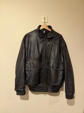 CCU MORGAN BOMBER JACKET 가죽 자켓