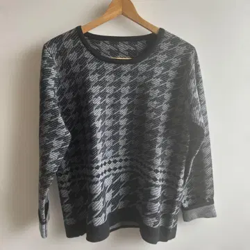 유키코 하나이 여성용 니트 블랙 그레이 겨울 M 오피스