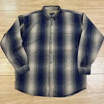 90s patagonia 옴브레 체크 셔츠 루마니아산 L