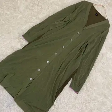 PS Paul Smith 롱 가디건 카키 XL 내추럴 겉옷