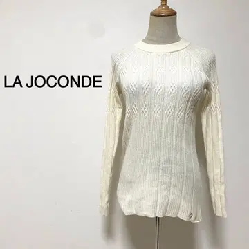 [ 캐시미어 혼방 ] LA JOCONDE 화이트칼라 편직 디자인 니트