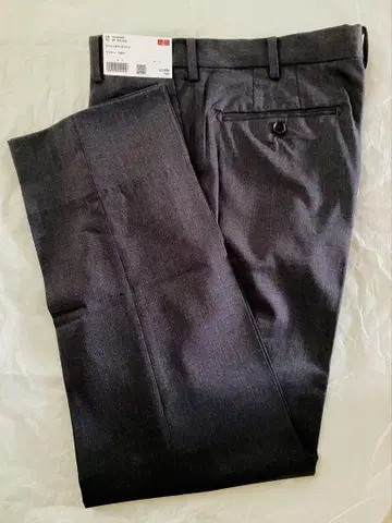 UNIQLO 스트레치 울 팬츠 D 그레이 허리 76cm 인심 72cm