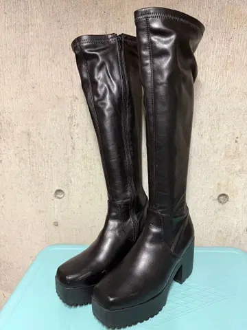 이볼 스트레치 소프트 스퀘어 롱 부츠 LL