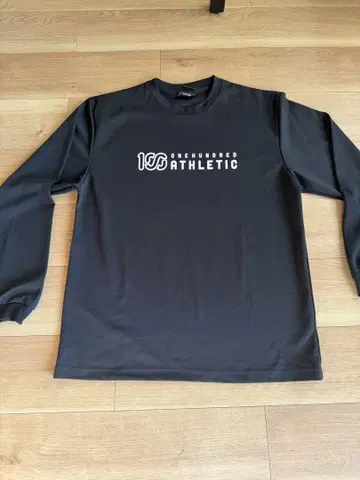 ONE HUNDRED ATHLETIC 긴팔 블랙 드라이T셔츠