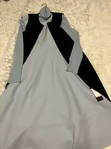 폭시 블랙 지퍼 귀여운 원피스 베스트에 착용했습니다