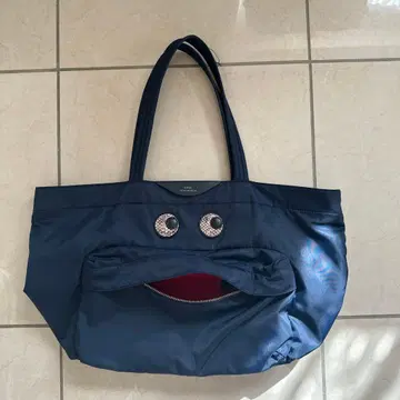 ANYA HINDMARCH 네이비 토트백