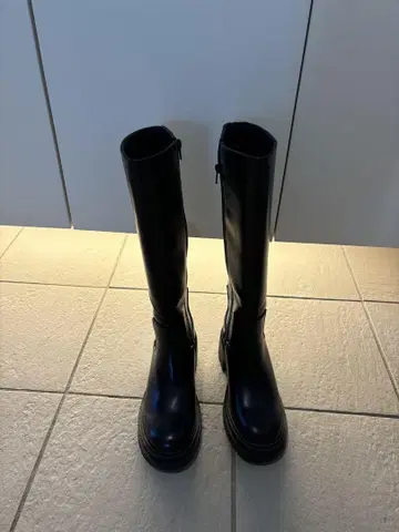 미사용 새상품 블랙 롱 부츠 245