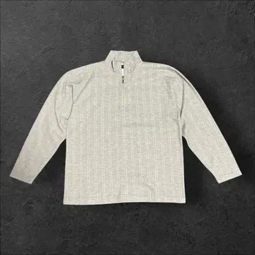 [ Ivanhoe HOMME ] 하프 지퍼 긴팔 티셔츠 그레이 L 사이즈