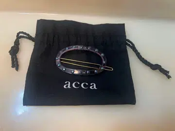 acca 스톤 부착 오벌 헤어핀 블루