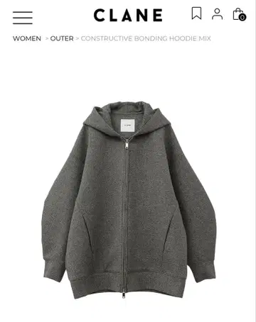 CLANE CONSTRUCTIVE BONDING HOODIE 그레이