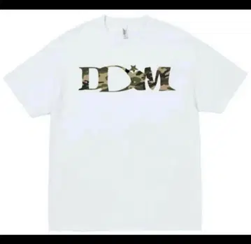 DDM 카모플라쥬 로고 화이트 T셔츠