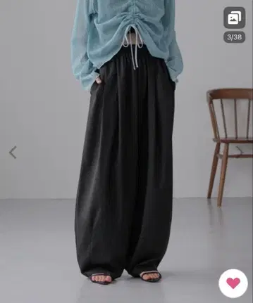로리즈팜 M 팬츠 이지 와이드 코쿤 팬츠 327286