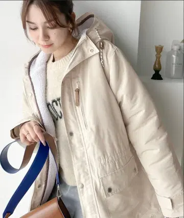 클래식 엘프 3way 하이브리드 미들 기장 마운틴 후드티