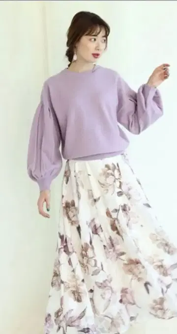 Mystrada 볼륨 슬리브 풀오버