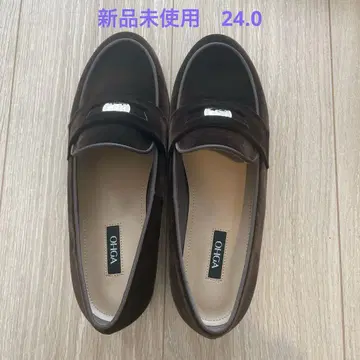 [ 미사용 새상품 ] OHGA 코인 로퍼 24.0