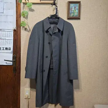 TEIJIN제 그레이 스텐카라 코트
