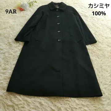 새상품급 캐시미어 100% 퓨어 캐시미어 스텐카라 코트 M 사이즈 블랙