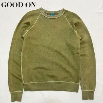 GOOD ON 그듧온 맨투맨 트레이닝복 S 그린 녹색