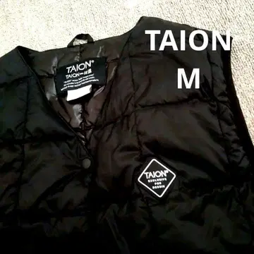 TAION 베이직 V넥 버튼 이너 베스트 M