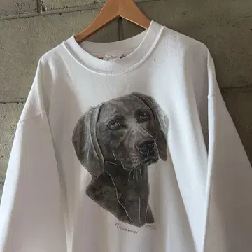 [ VINTAGE ] 00s 멕시코제 개 프린트 맨투맨