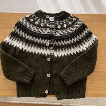 MORRIS & SONS 모리스앤선즈 노르딕 가디건 카키