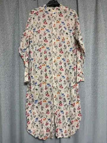 BEAMS BOY 리버티 프린트 긴팔 원피스 무릎 기장