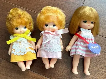 리카짱 인형 3체 세트 (드레스 포함) 세쌍둥이 2명과 마키짱