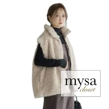 새상품 mysa 다나카 리나 푸들 퍼 베스트 L