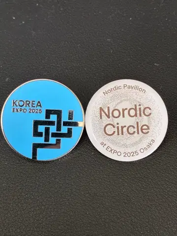만박 핀 배지 KOREA EXPO 2025 한국 노르딕 서클