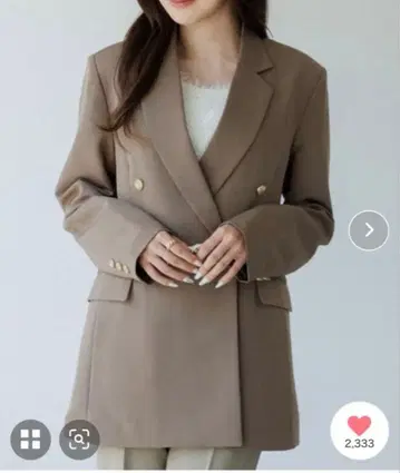 senee 더블 테일러드 자켓 S