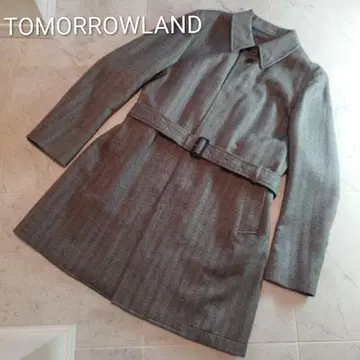 TOMORROWLAND 남성용 그레이 스텐카라 코트