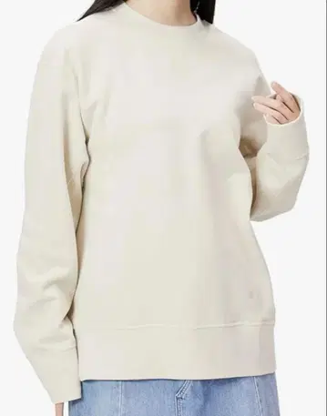 미라 오웬 빈티지풍 플랫 시마 트레이닝복 베이지