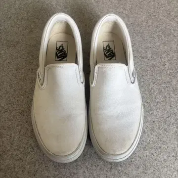 VANS 화이트 슬립온