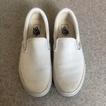 VANS 화이트 슬립온