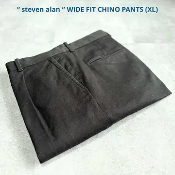 [새상품급] 일본제 스티븐 앨런 와이드 핏 턱 치노 팬츠 애로우즈