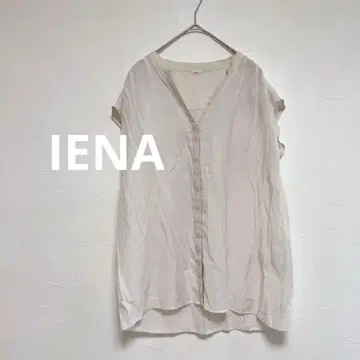이에나 IENA 밴드 카라 프렌치 슬리브 셔츠 블라우스 여성용