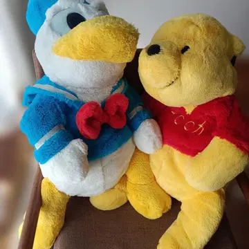 도널드 덕 & 곰돌이 푸 봉제 인형