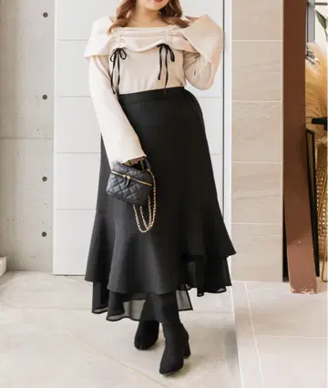 빅 사이즈 CLETTE 오리지널 아지메 플레어 스커트 쿠레트