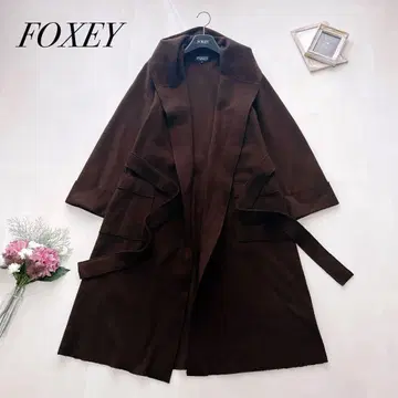 고급 폭시 부티크 캐시미어 100% 가운 니트 코트 벨트