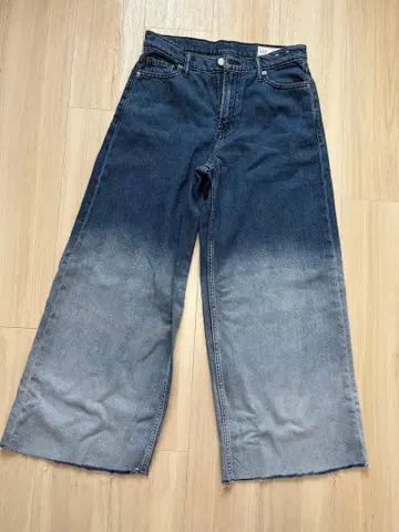 GAP 그라데이션 와이드 레그 데님 25인치