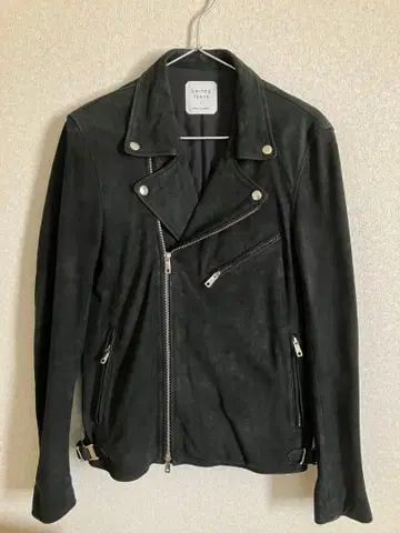 UNITED TOKYO 스웨이드 더블 라이더스 블랙